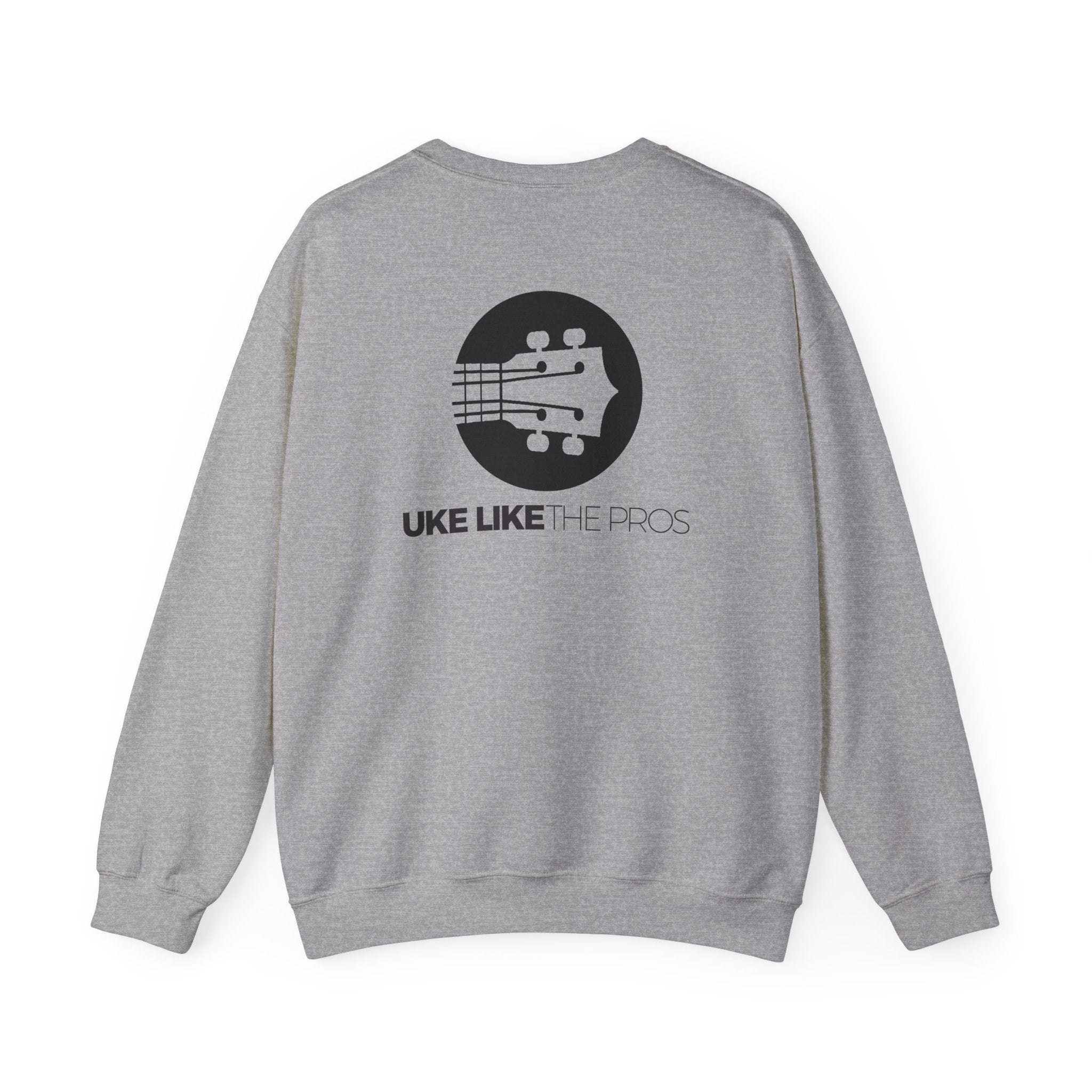 Uke Like The Pros Sweatshirt - Black Logo