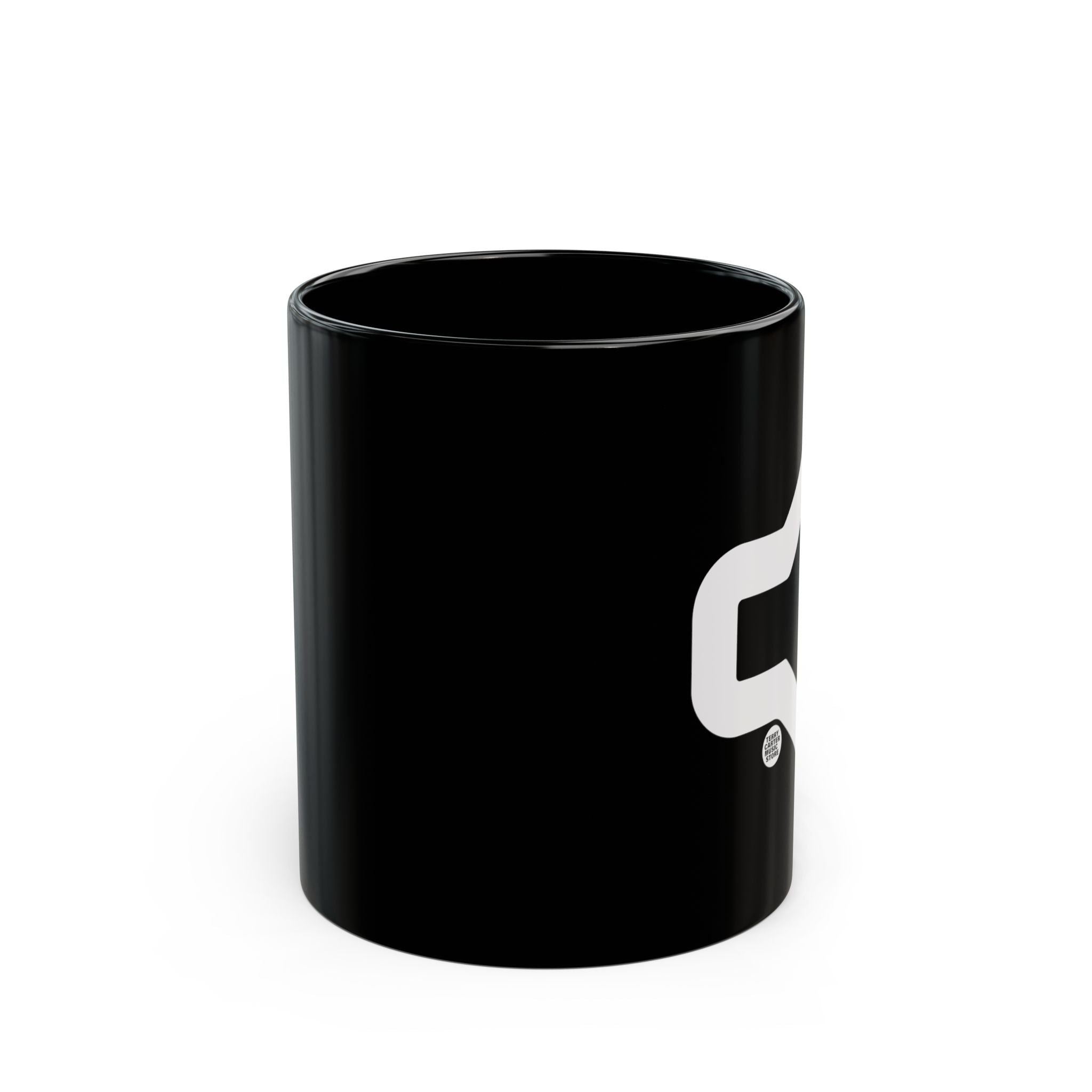 Speaker Icon Black Ceramic Mug - 11oz & 15oz
