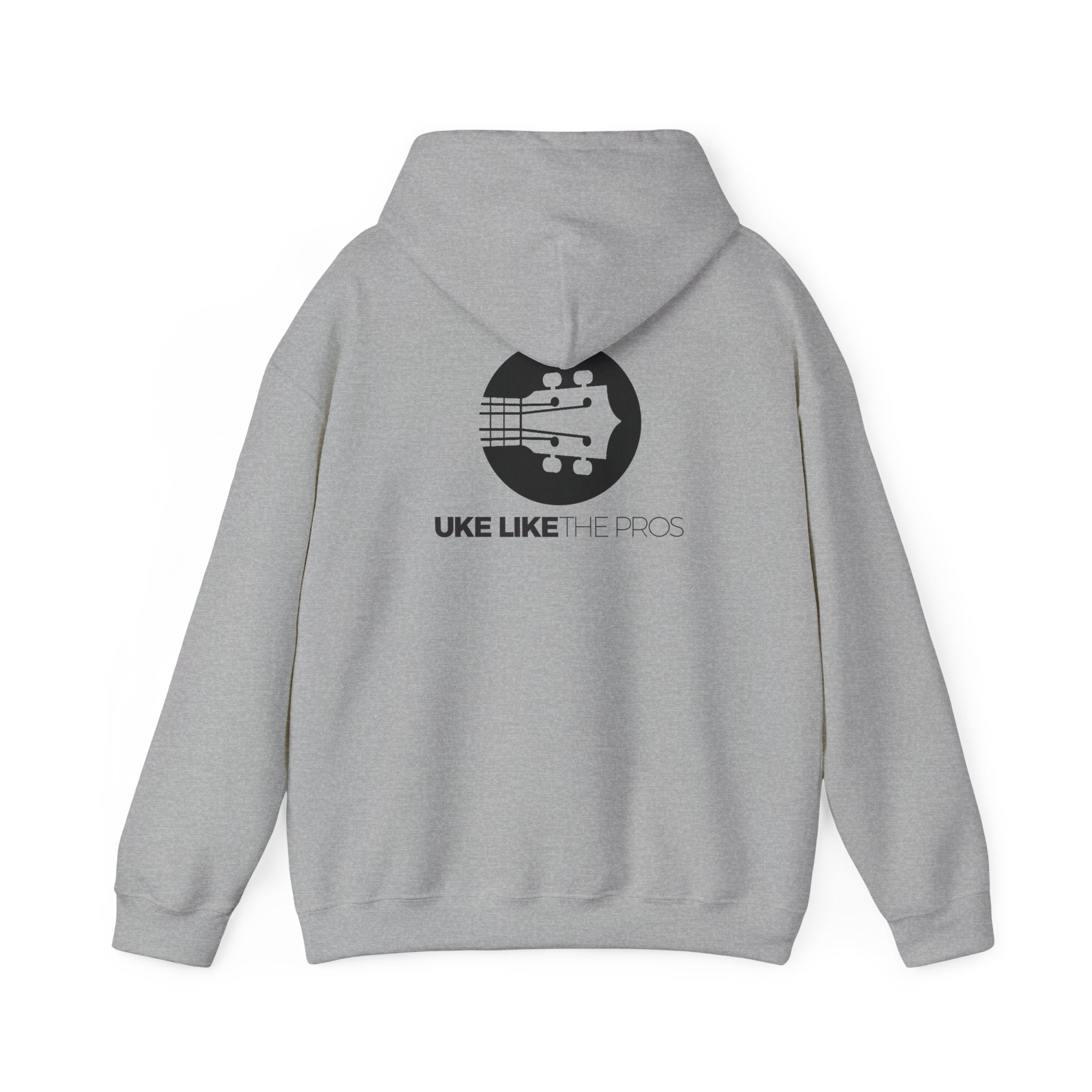 Uke Like The Pros Hoodie - Black Logo Pullover