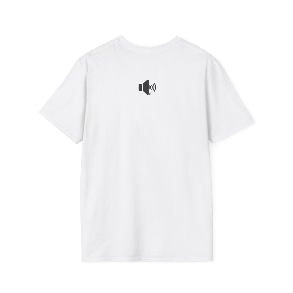 Sound On Speaker Icon T-Shirt - Black Logo
