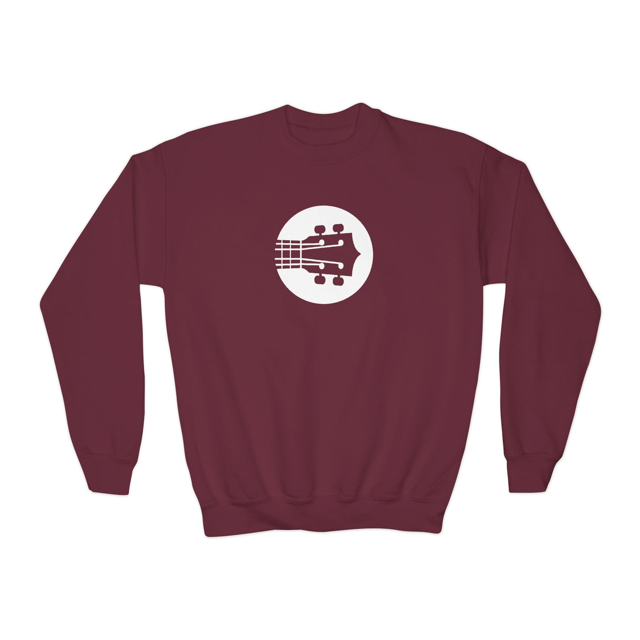 Kids Uke Like The Pros Crewneck Sweatshirt - White Logo
