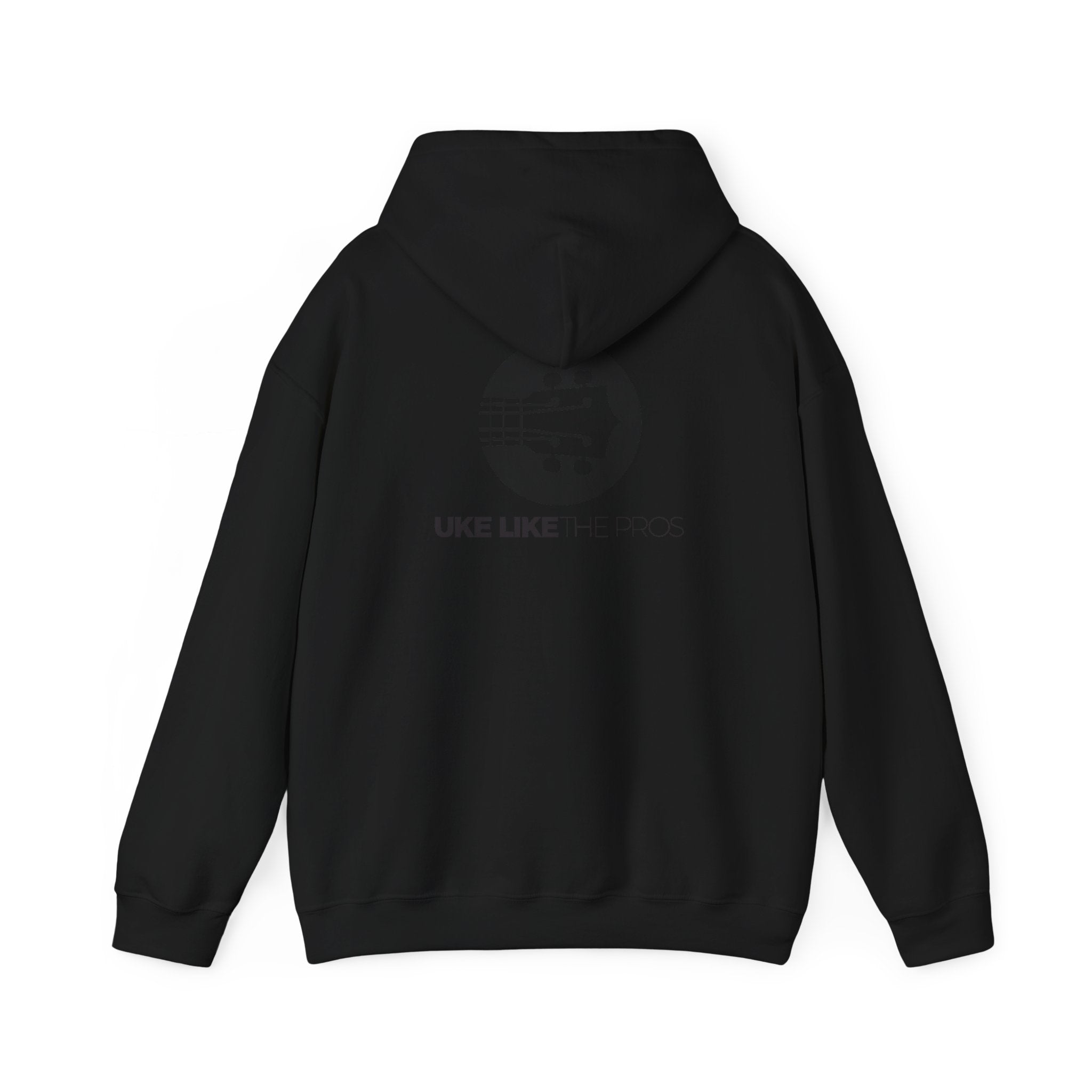 Uke Like The Pros Hoodie - Black Logo Pullover