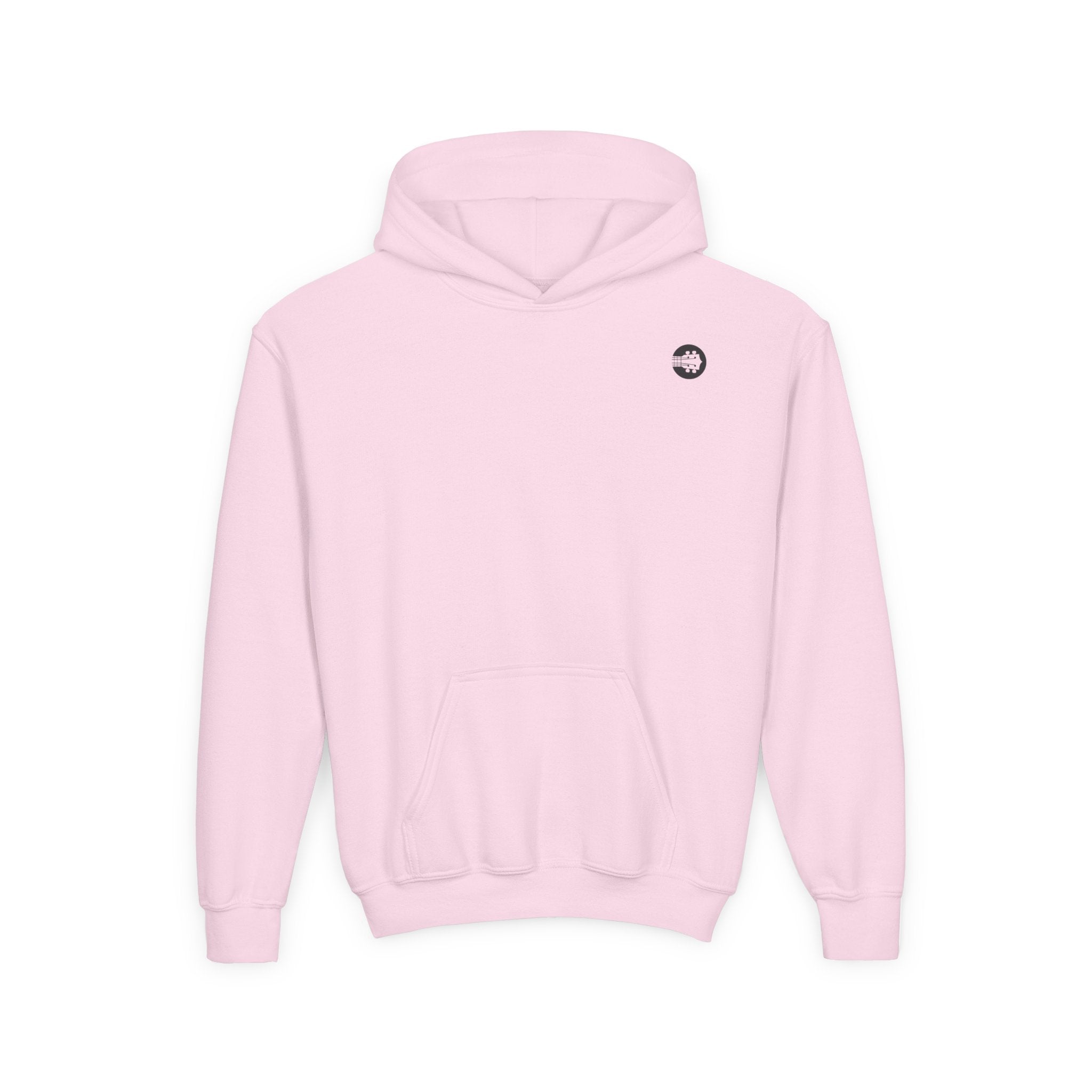 Uke Like The Pros Youth Hoodie — Black Logo