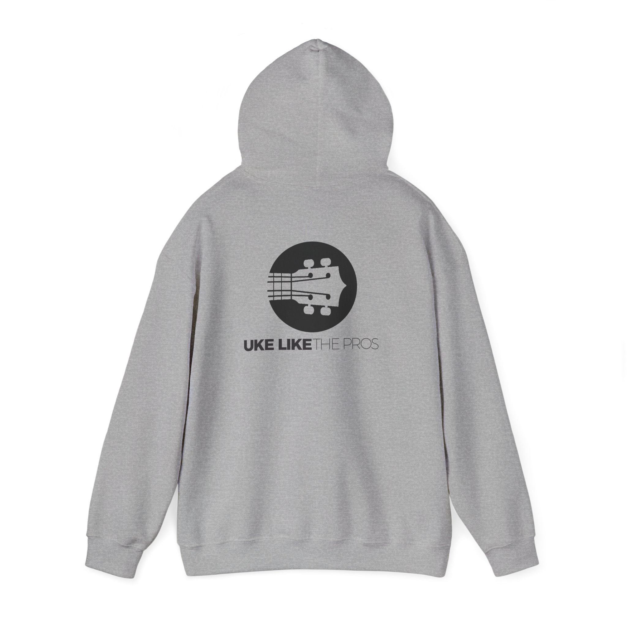 Uke Like The Pros Hoodie - Black Logo Pullover