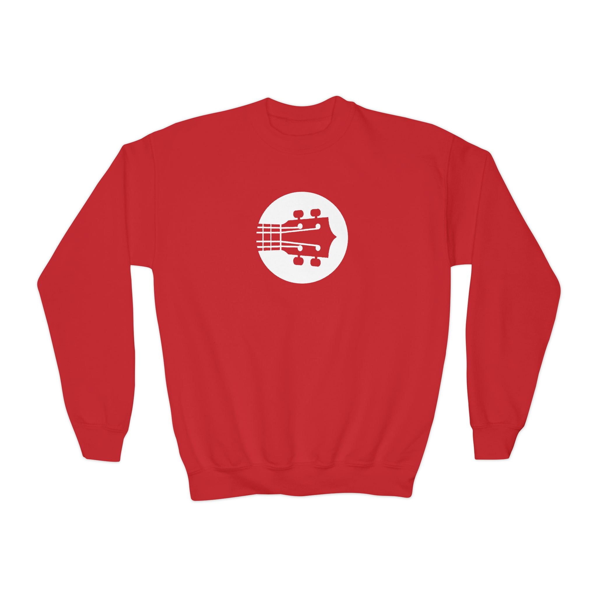 Kids Uke Like The Pros Crewneck Sweatshirt - White Logo