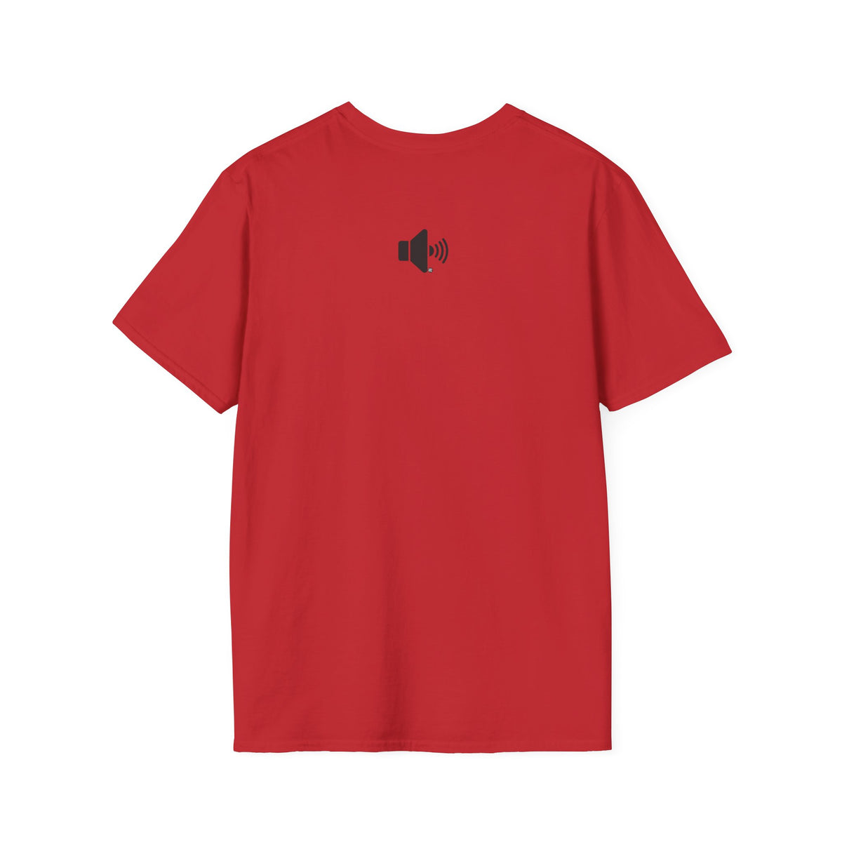 Sound On Speaker Icon T-Shirt - Black Logo
