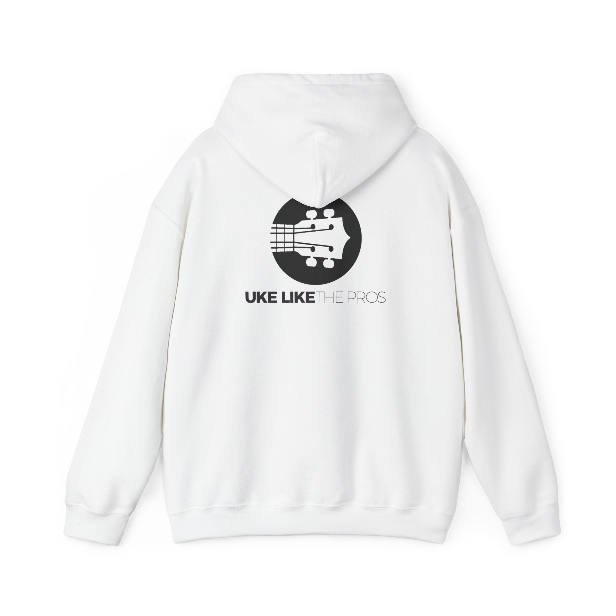 Uke Like The Pros Hoodie - Black Logo Pullover