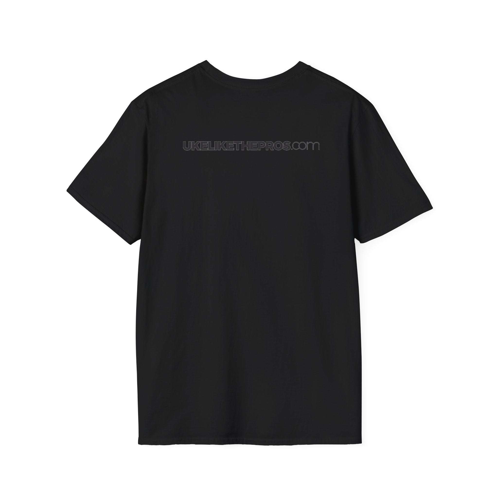 Uke Like The Pros T-Shirt - Black Logo