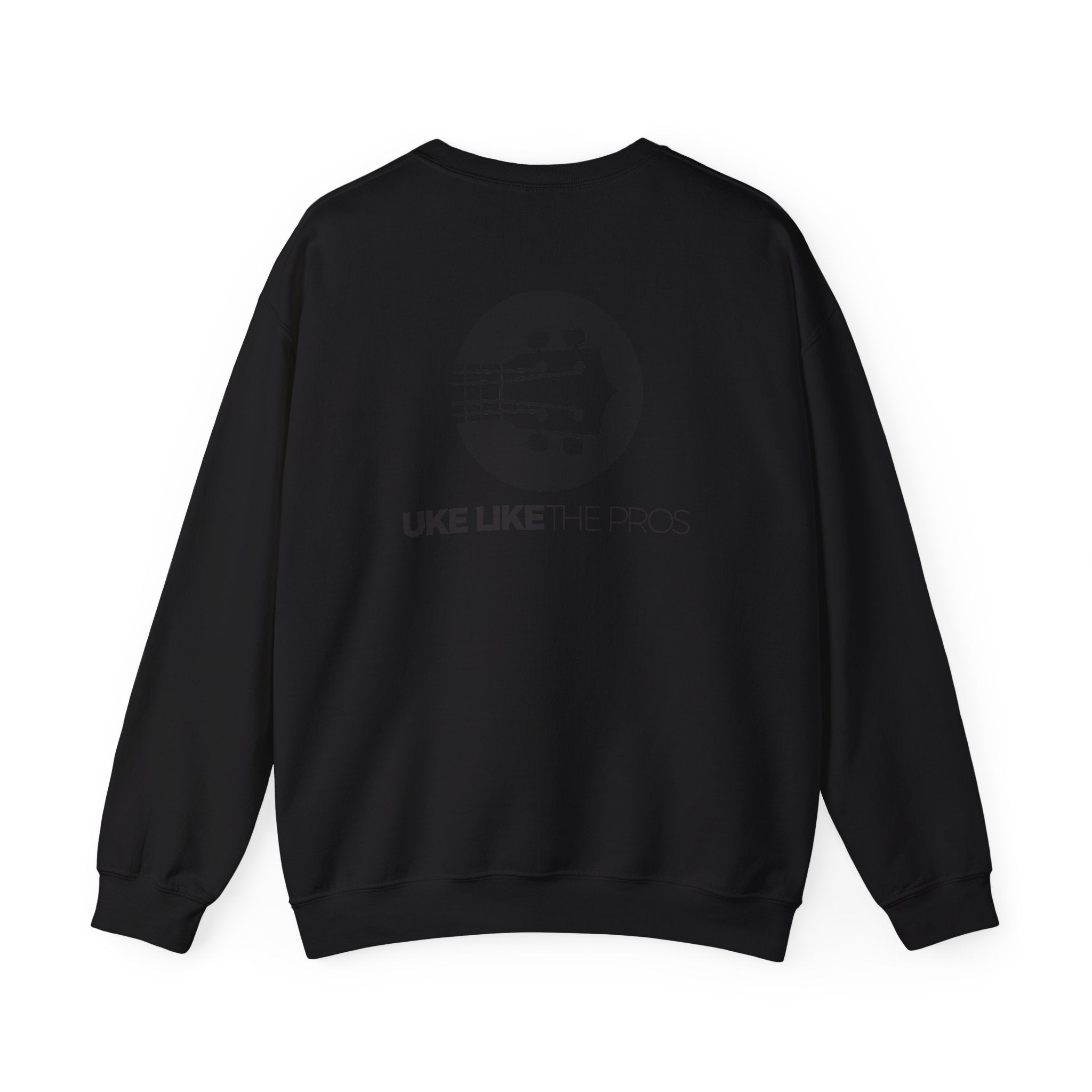 Uke Like The Pros Sweatshirt - Black Logo