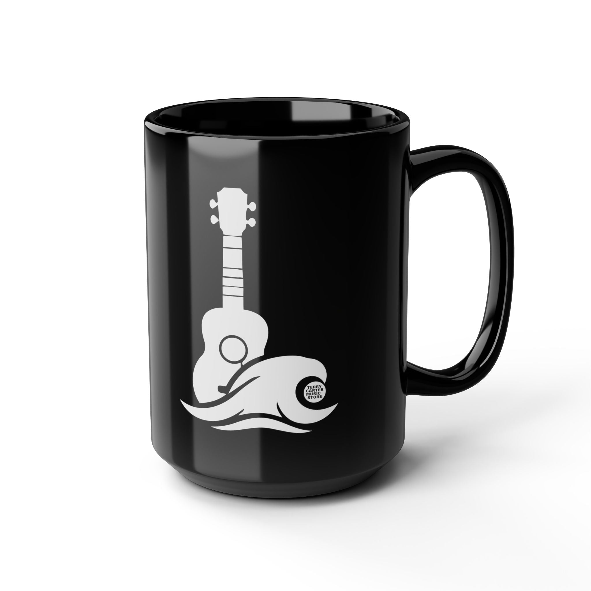 Ukulele Musician Black Coffee Cup - 11oz & 15oz