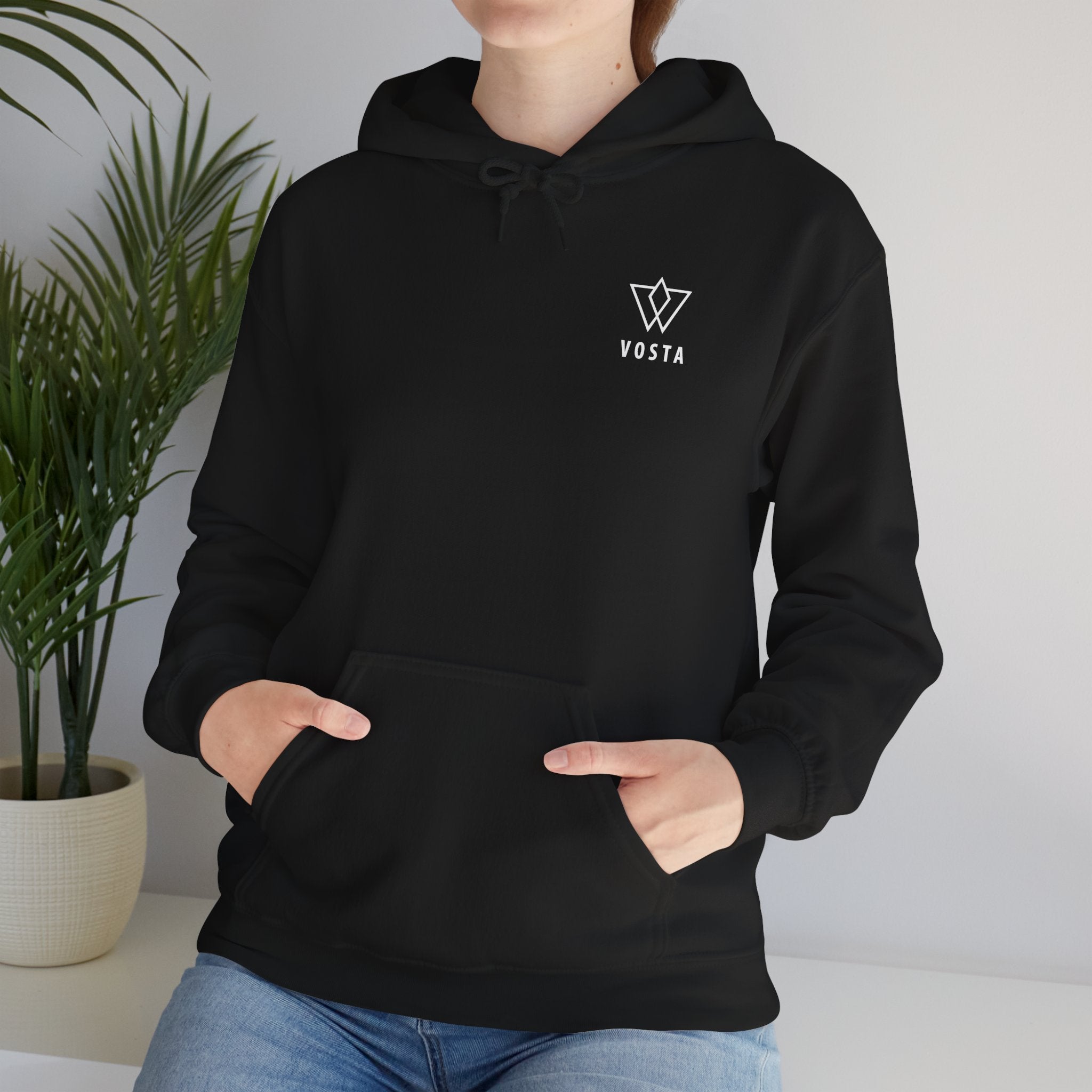 Vosta Hoodie - White Logo Pullover