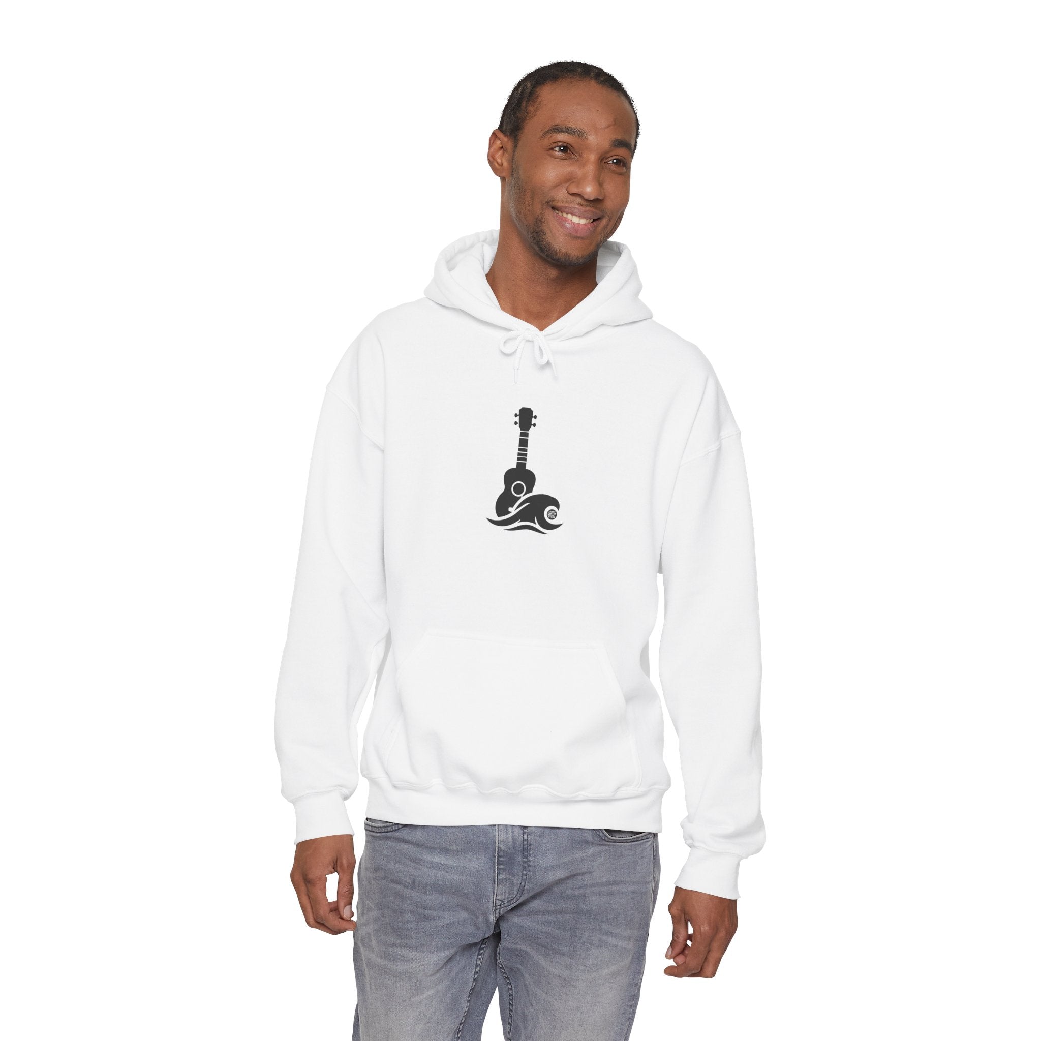 Ukulele Musician Hoodie - White Logo