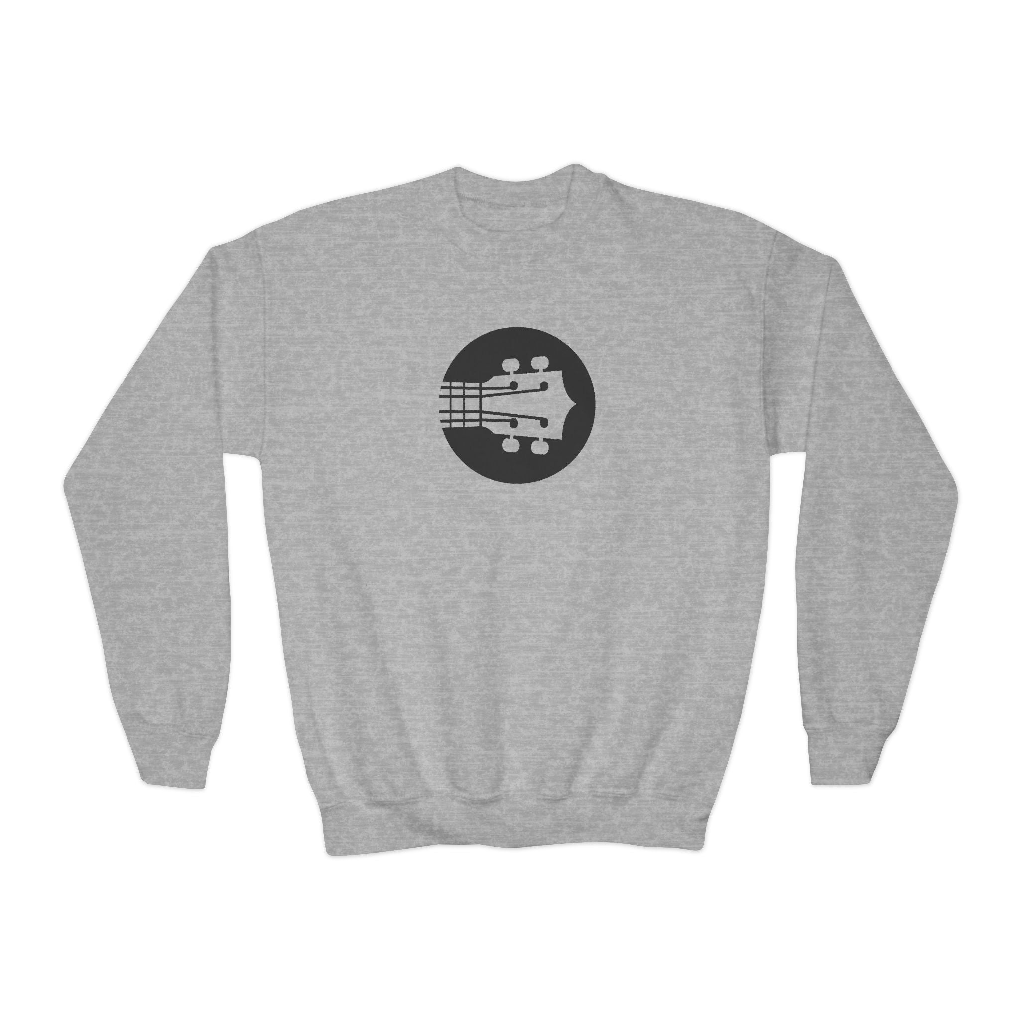 Kids Uke Like The Pros Crewneck Sweatshirt - Black Logo