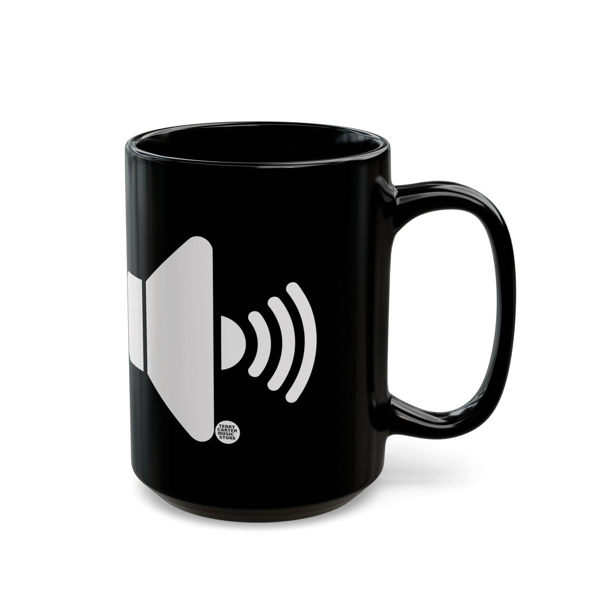 Sound On Speaker Icon Black Ceramic Mug - 11oz & 15oz