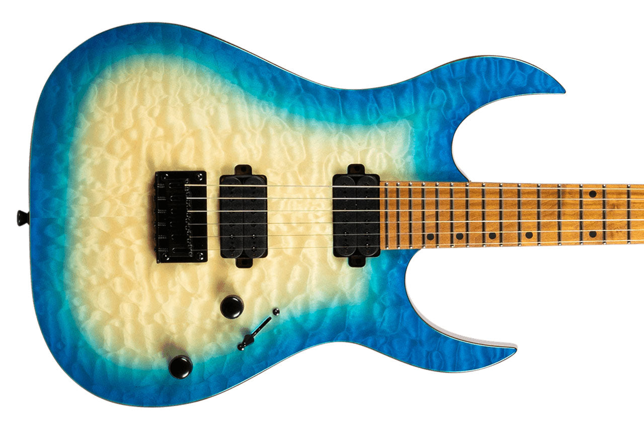 Spira S-500 QAB Aqua Blue Electric Guitar