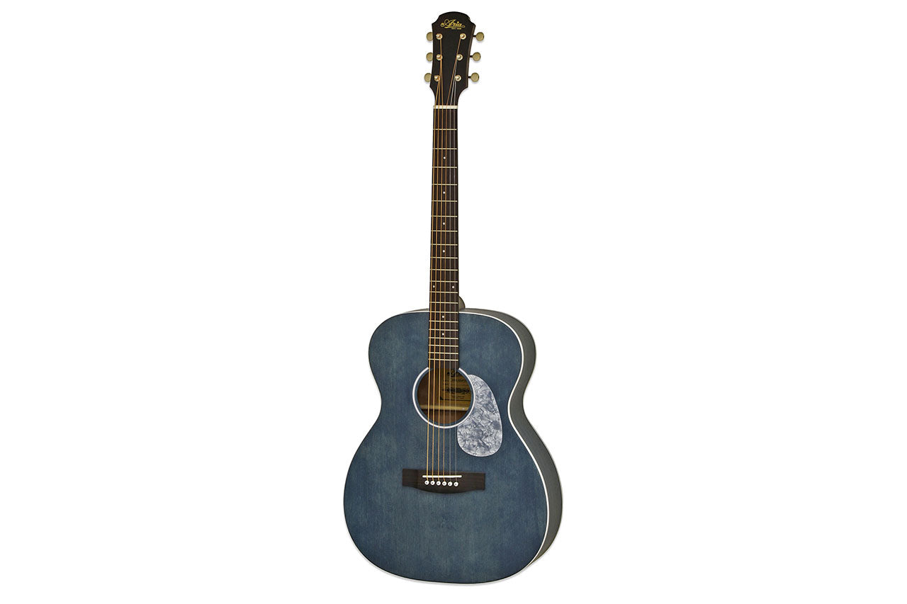 Aria 101-UP-STBL Stained Blue Orchestra Guitar