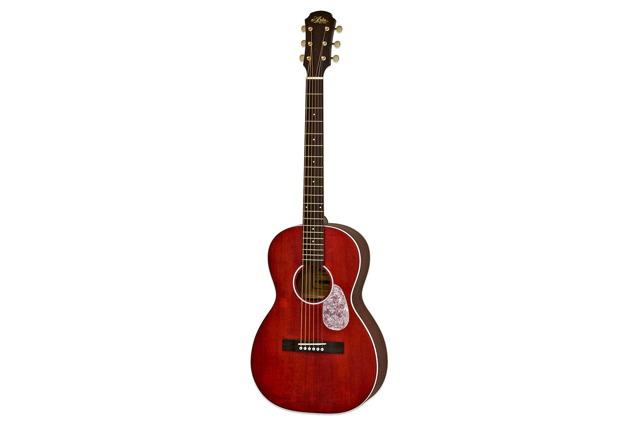 Aria 131-UP-STRD Stained Red Parlor Guitar