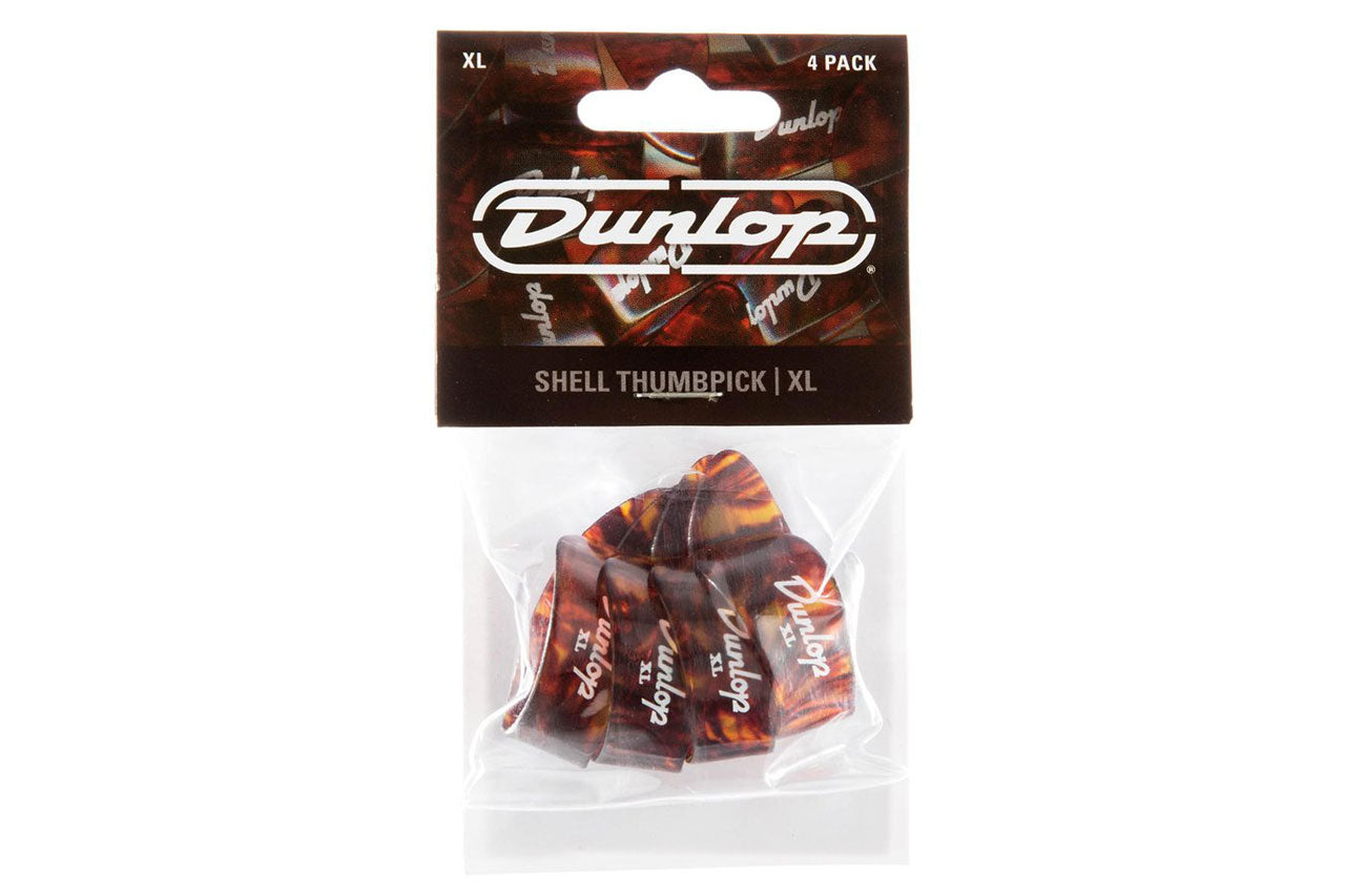 Dunlop 9024P X-Large Shell Plastic Thumbpicks 4 Pack