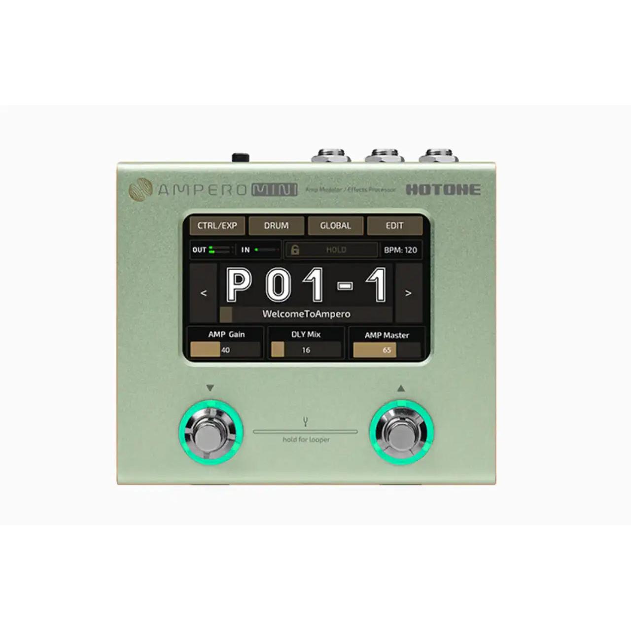 ギター Hotone Ampero Mini Matcha Hotone Ampero Mini Guitar Pedal - Terry Carter Music Store