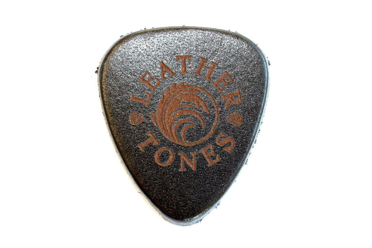 Leather Tones Black Leather Guitar Pick - 1 Pick