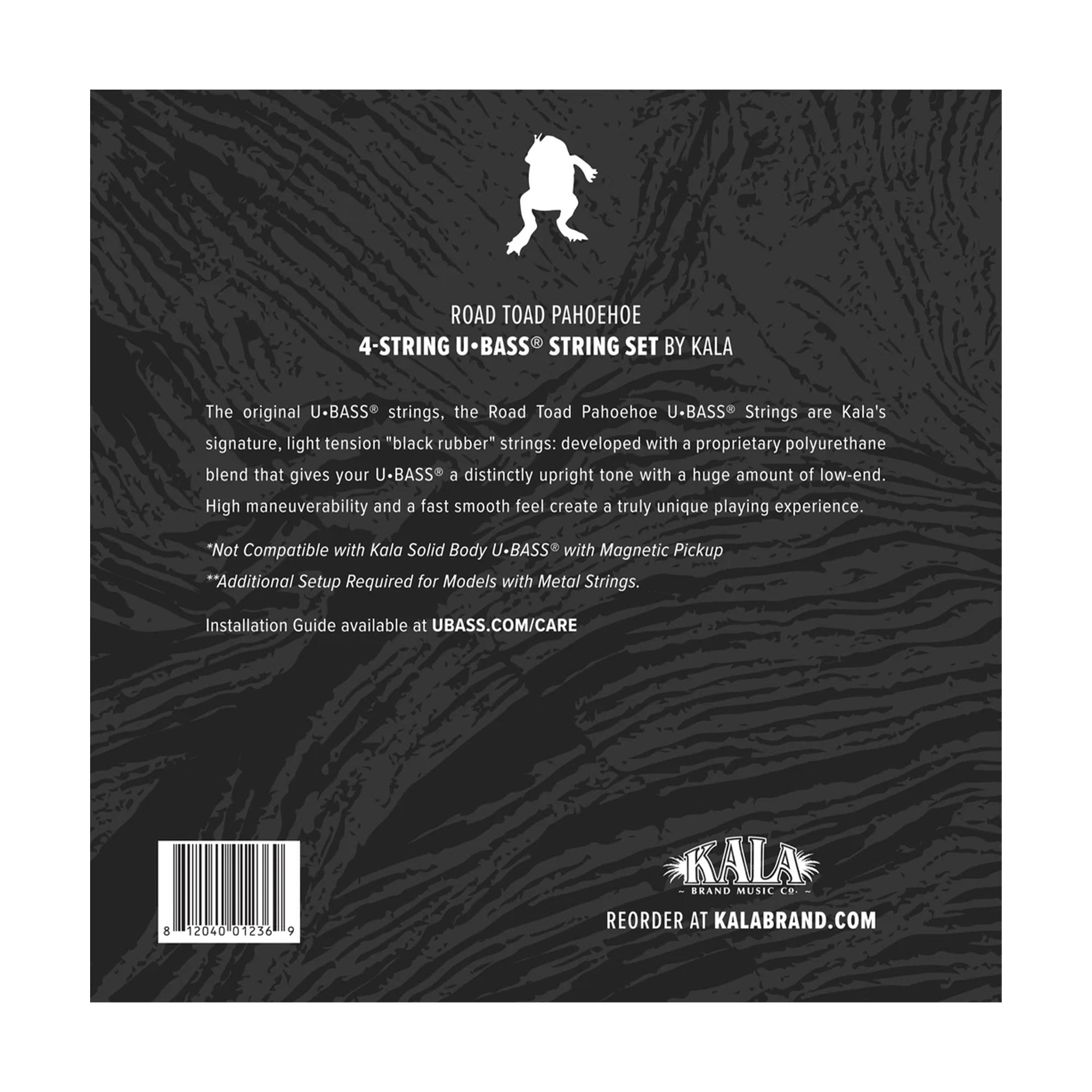 Kala Road Toad Pahoehoe U•BASS Strings