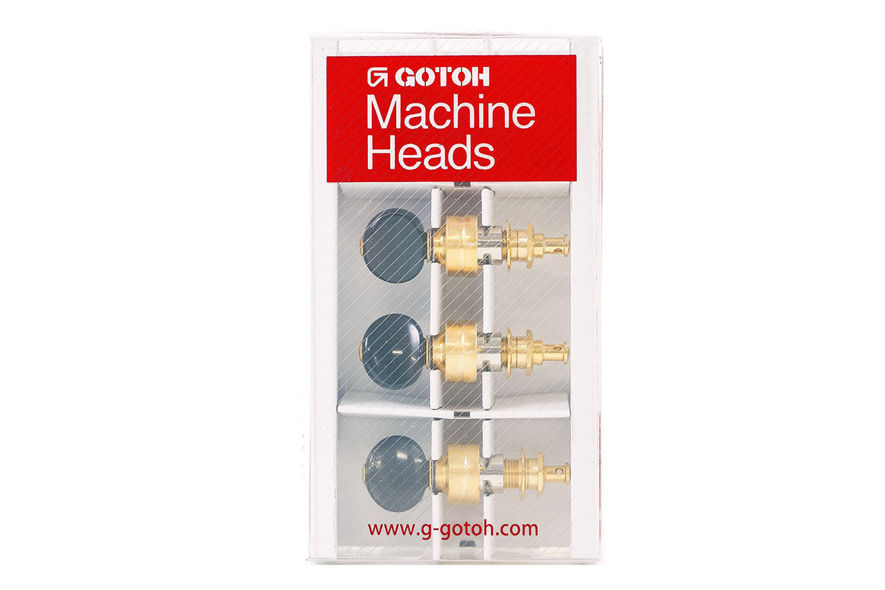 Gotoh UPTL Gold & Black Planetary Ukulele Tuning Machines 1:4 Gear Ratio