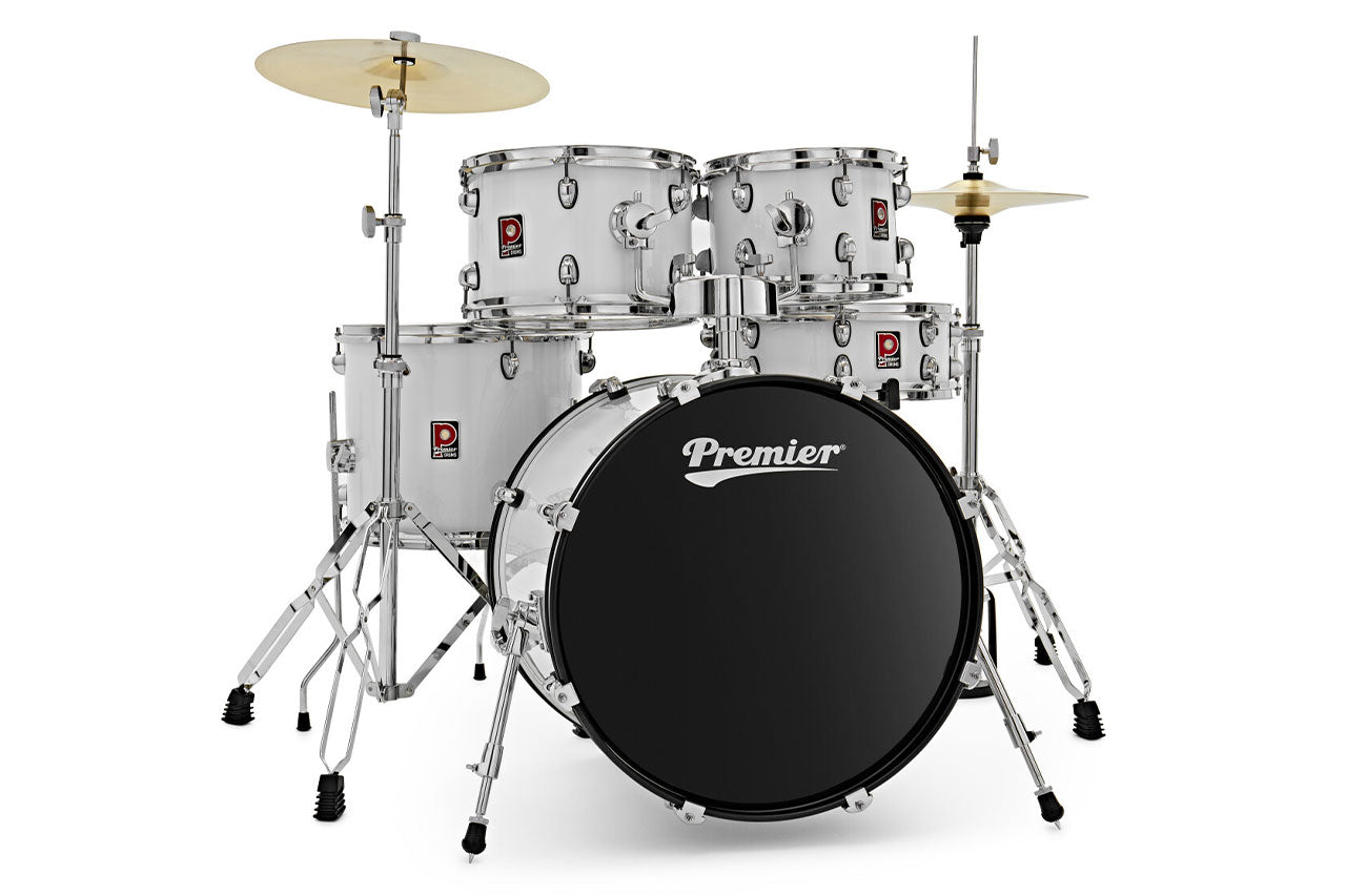 Premier Revolution 5 Piece White Drum Kit