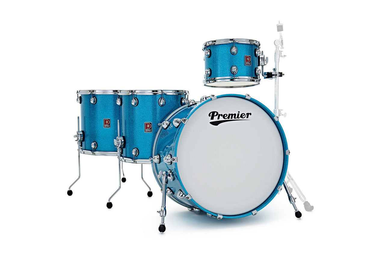 Premier Genista Heritage Shell Drum Pack - Aqua Sparkle