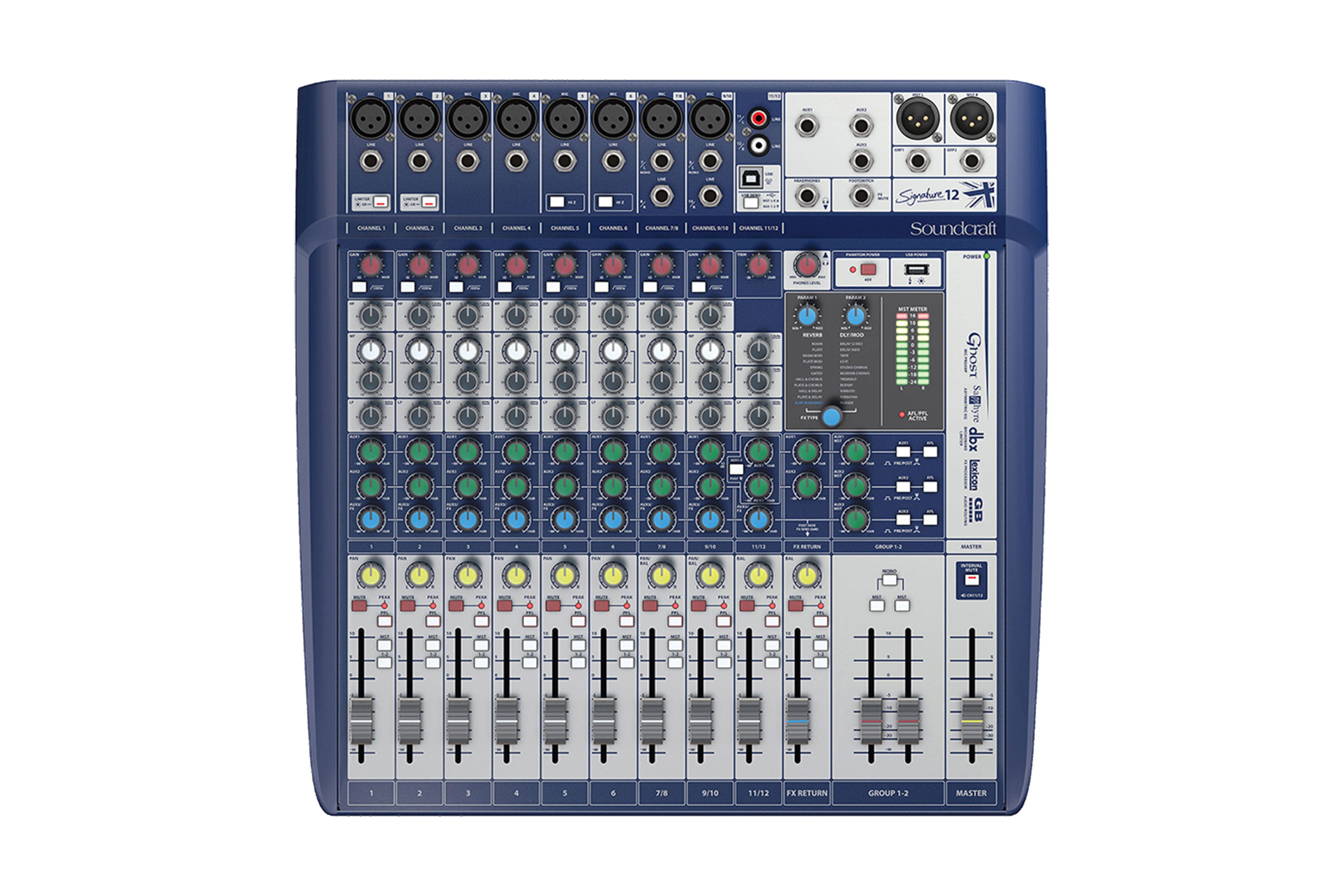 Soundcraft 12 Channel Mixer w/ Effects