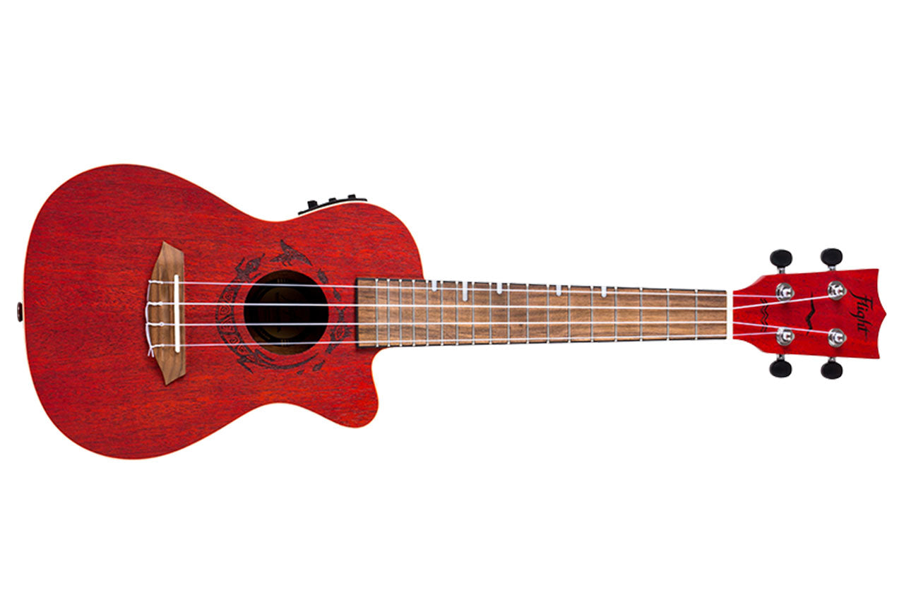 Flight DUC380 CEQ Coral Concert Ukulele