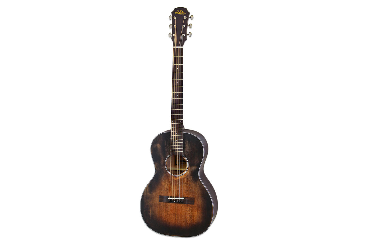 Aria 131-DP Muddy Brown Parlor Guitar