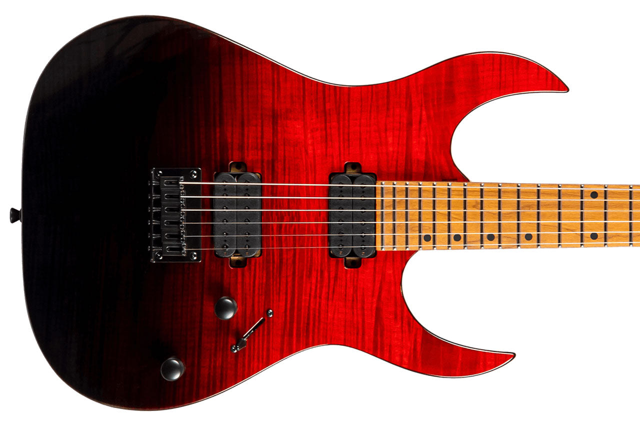 Spira S-450 TRD Transparent Red & Black Electric Guitar