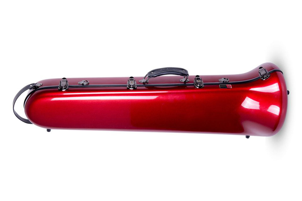 Crossrock Fiberglass Red Tenor Trombone Case