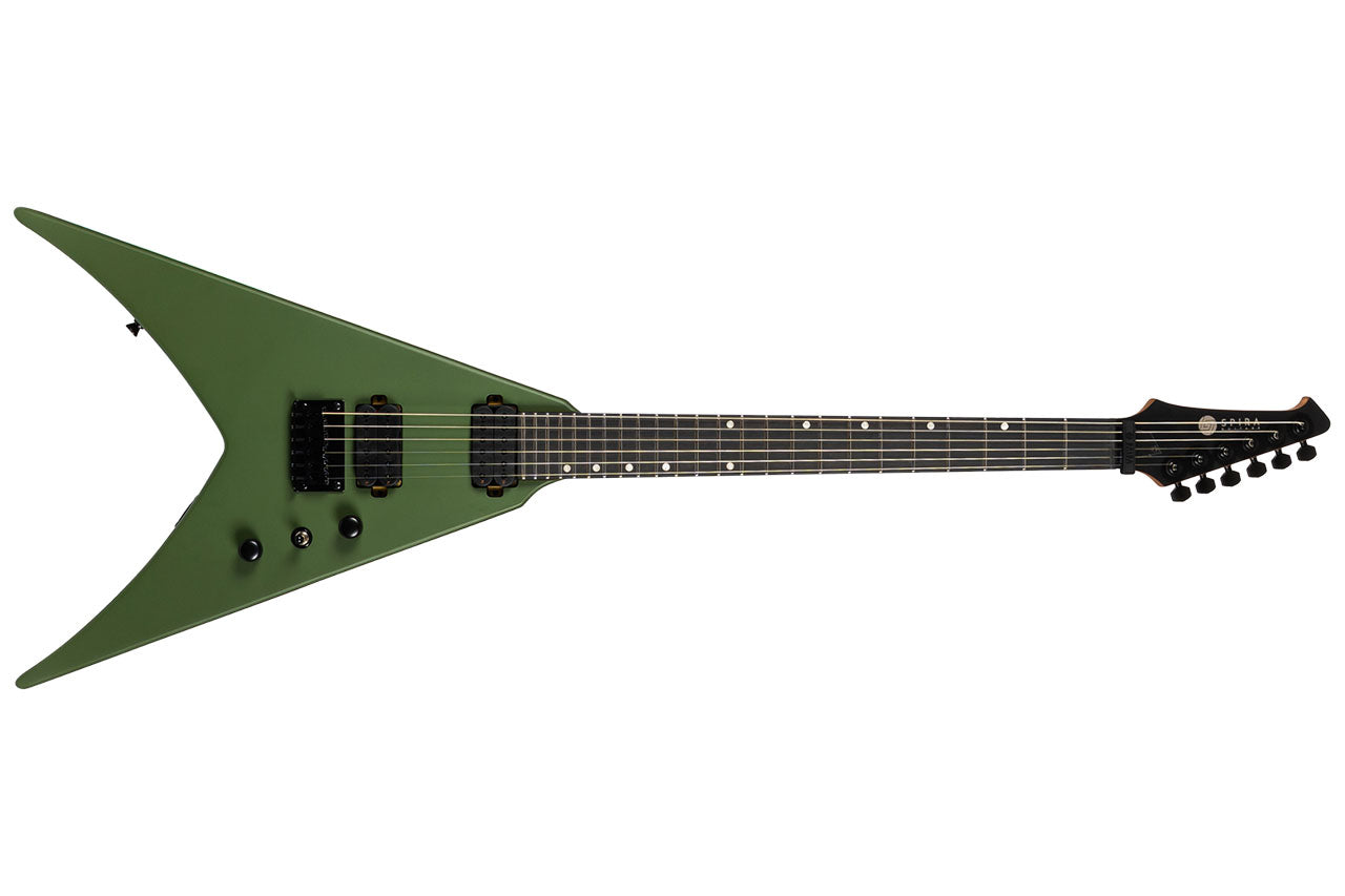 Spira V-400 MGR Green Flying V Electric Guitar