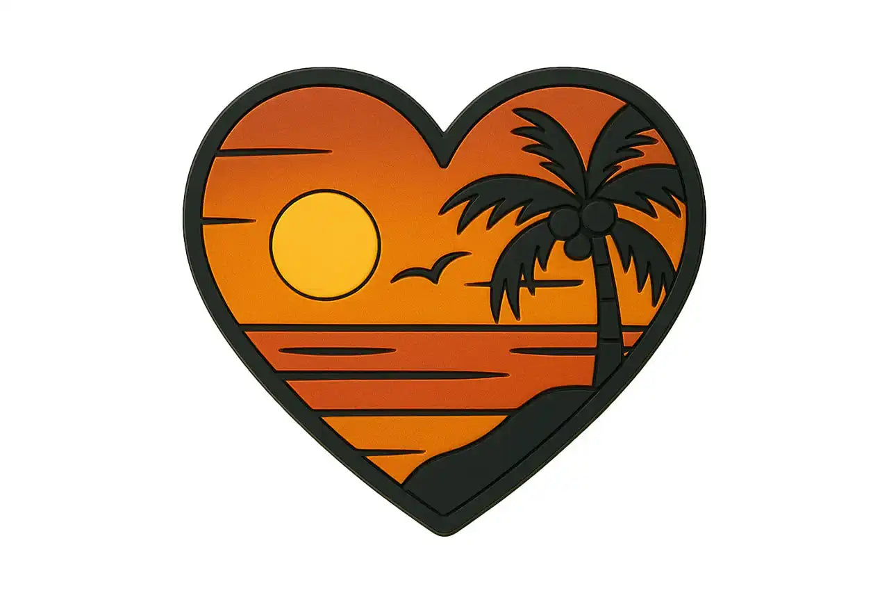 Jam Palz Sunset Heart Headstock Charm