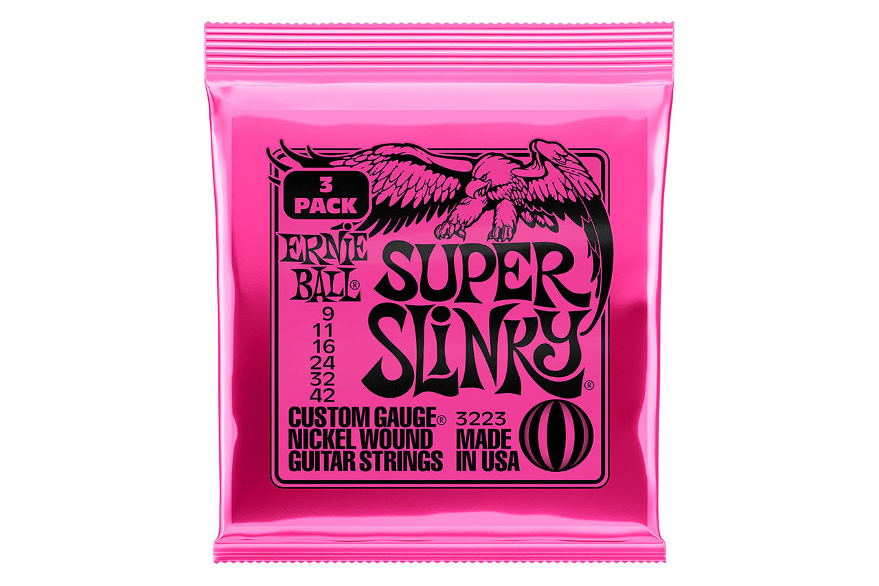 Ernie Ball 3-Pack Super Slinky Electric Guitar Strings