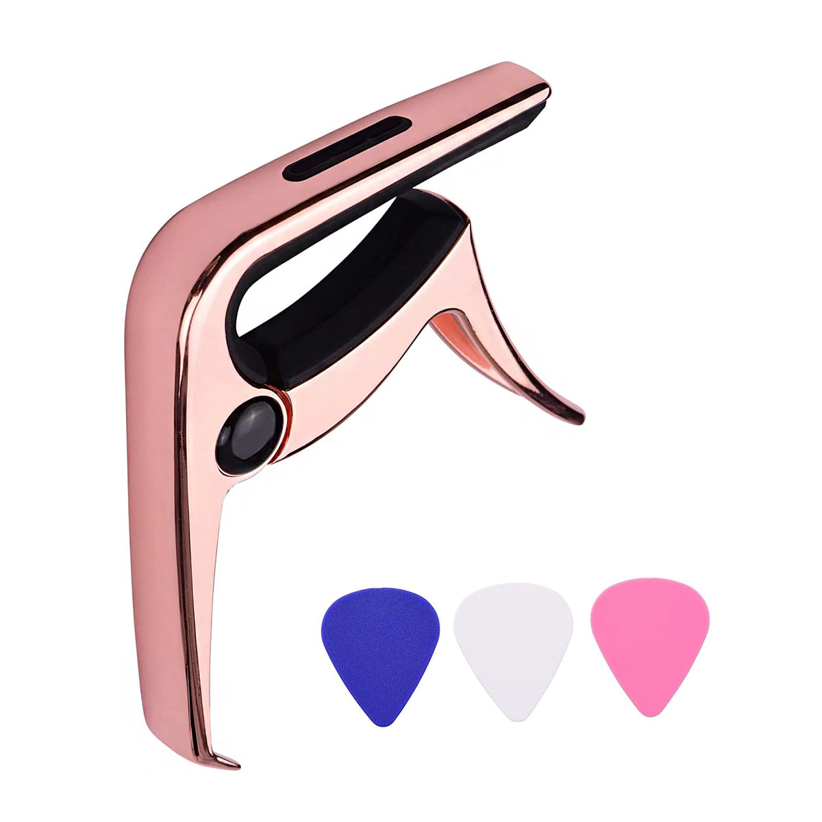 TC-02 Multifunctional Zinc Alloy Guitar Capo - Pink