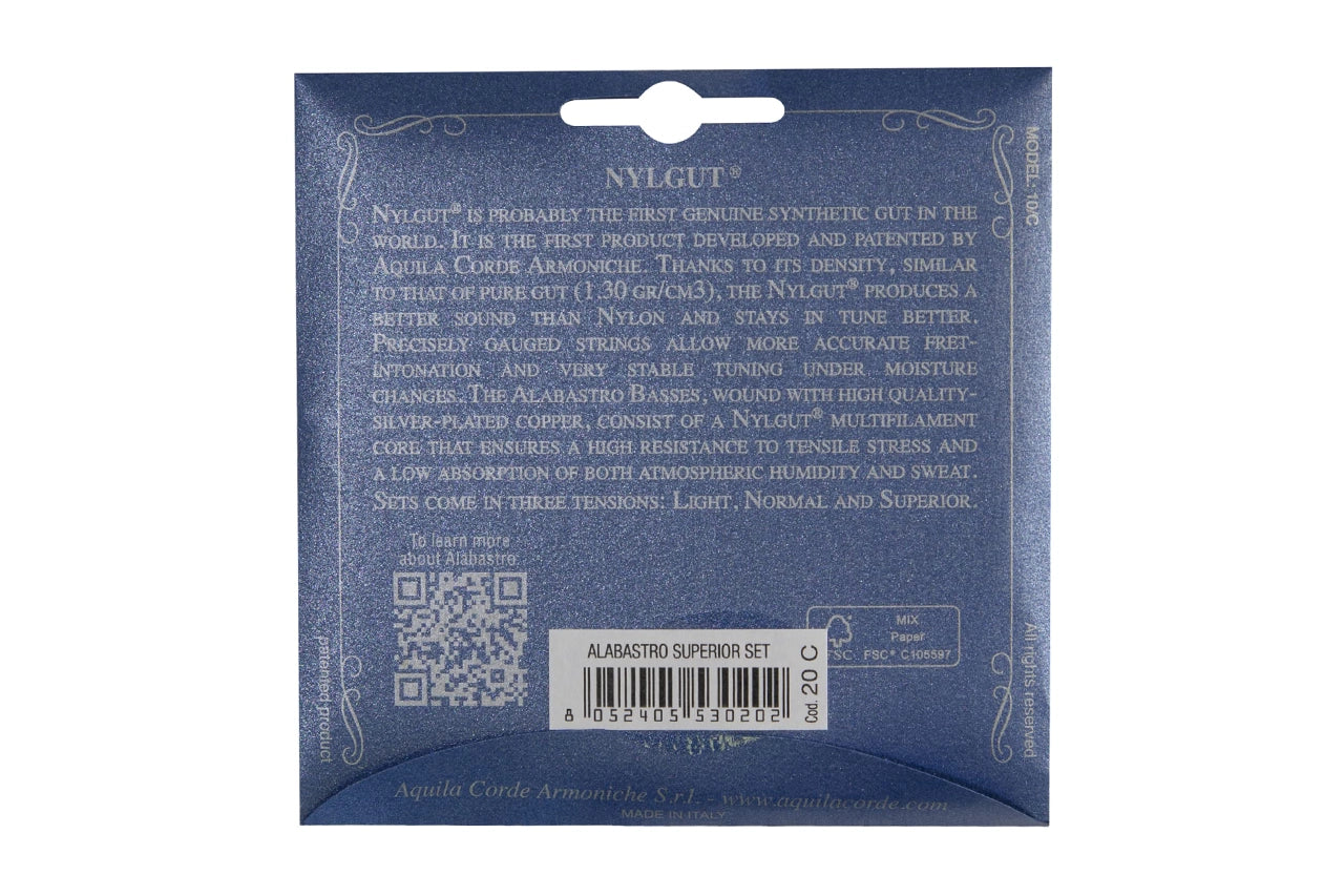Aquila 20C Alabastro Nylgut Classical Guitar Strings - Superior