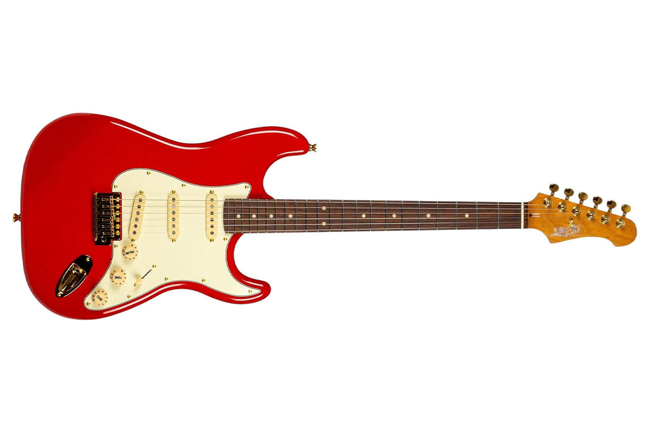 Jet JS-380 RD G Red Stratocaster Electric Guitar
