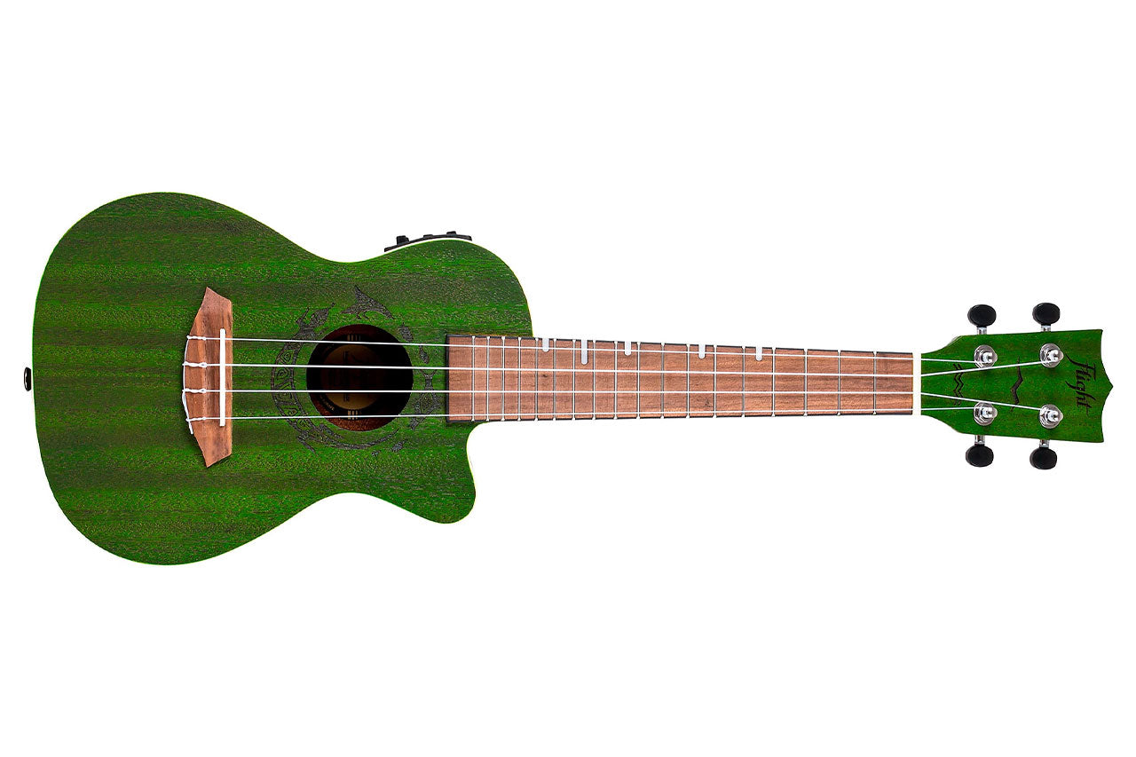 Flight DUC380 CEQ Jade Concert Ukulele 