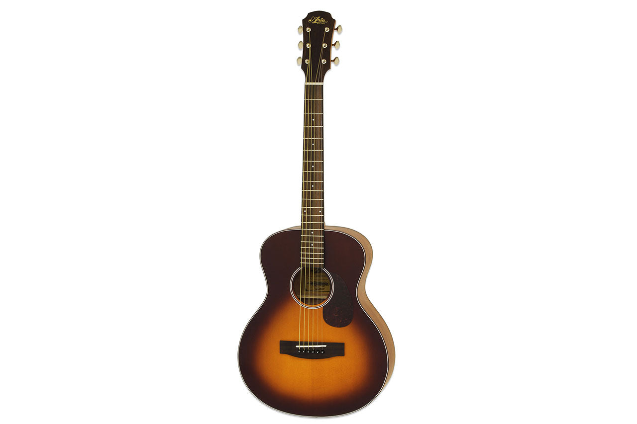 Aria 151-Lil' Matte Tobacco Sunburst Acoustic Guitar