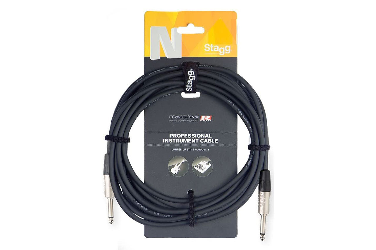 Stagg NGC6R N-Series 1/4 Inch Instrument Cable - 20 Feet