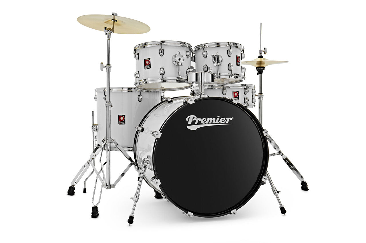 Premier Revolution 22" White Drum Kit