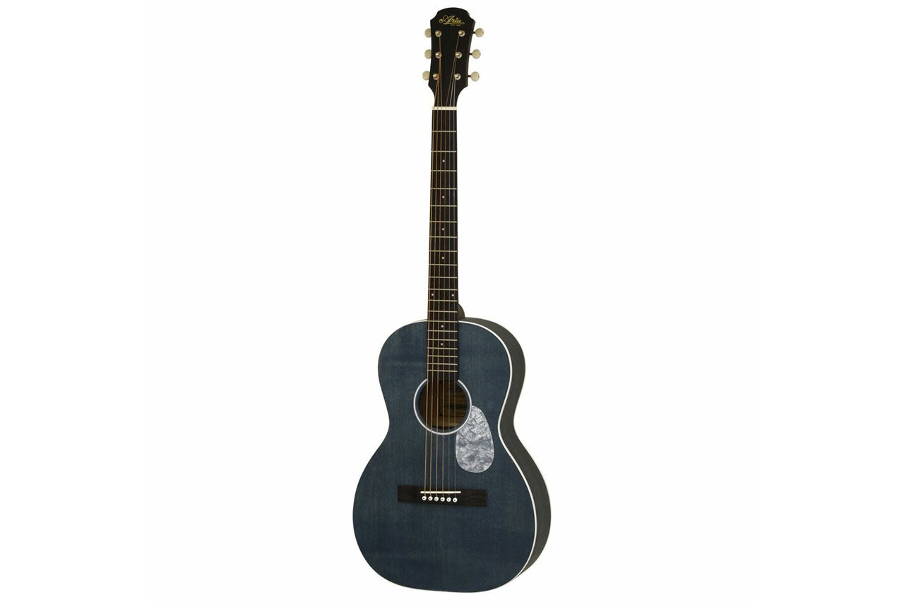 Aria 131-UP Stained Blue Parlor Guitar