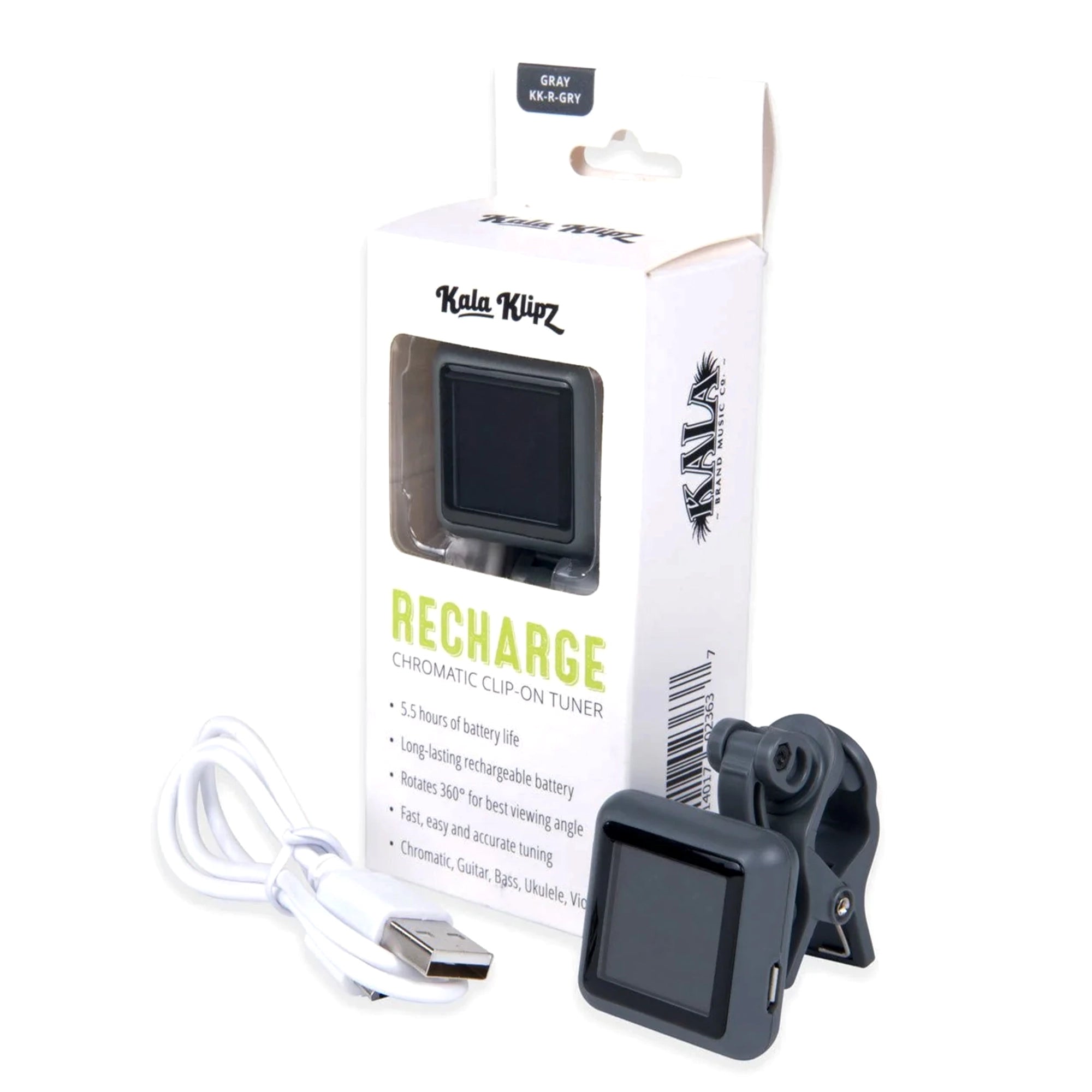 Kala Klipz Rechargeable Chromatic Clip-On Tuner