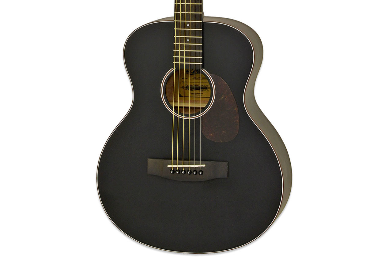 Aria 151-Lil' Matte Black Acoustic Guitar