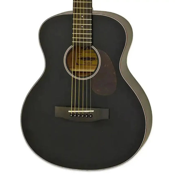 Aria 151-Lil' Matte Black Acoustic Guitar - Terry Carter Music Store