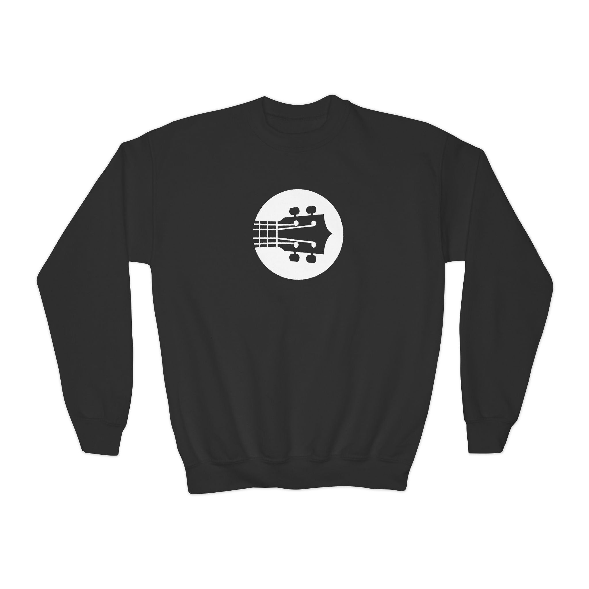 Kids Uke Like The Pros Crewneck Sweatshirt - White Logo