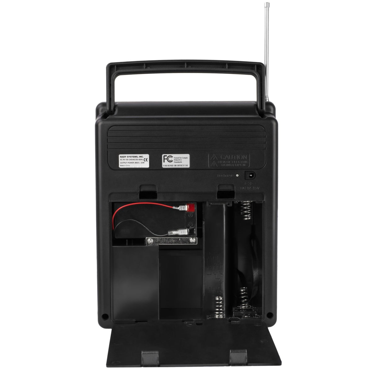 Nady WLT-120 bodypack transmitter with HM-3 headset microphone attached