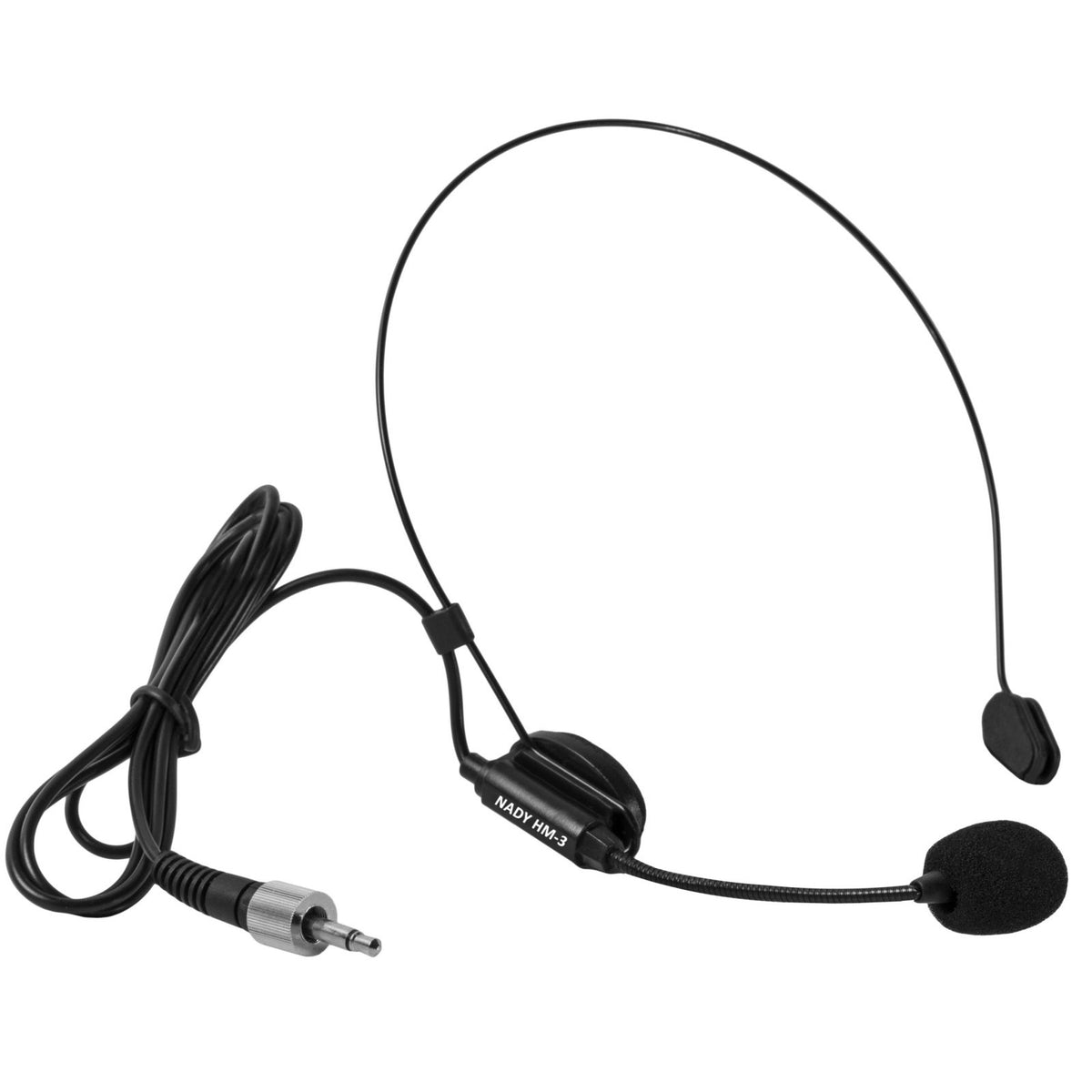 Nady HM-3 headset microphone with foam windscreen and locking mini plug